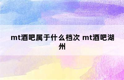 mt酒吧属于什么档次 mt酒吧湖州